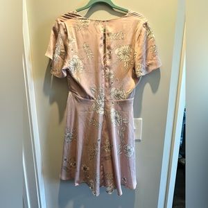 Light Pink, White Floral Dress - Express